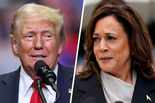 Donald Trump and Kamala Harris