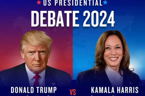 Donald Trump and Kamala Harris