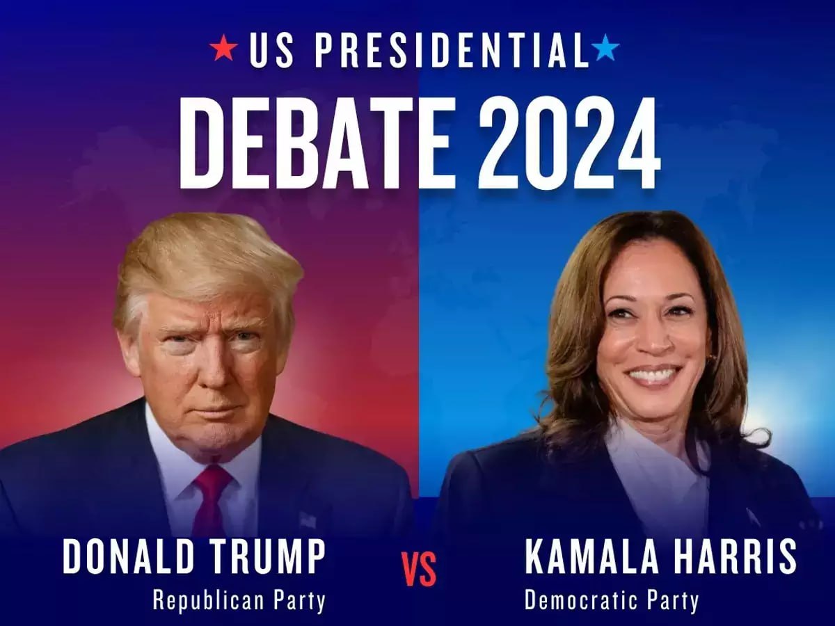 Donald Trump and Kamala Harris